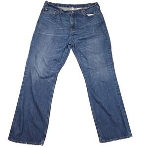 Banana Republic Relaxed Fit Mens Blue Denim Jeans Distressed Baggy Y2K W40 L34